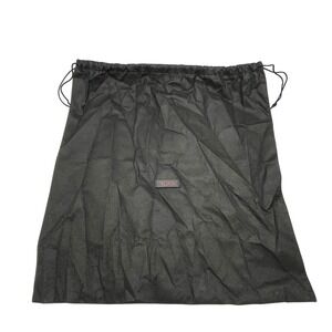 TUMI Black Drawstring Dust Bag Laundry Bag‎ Red Logo